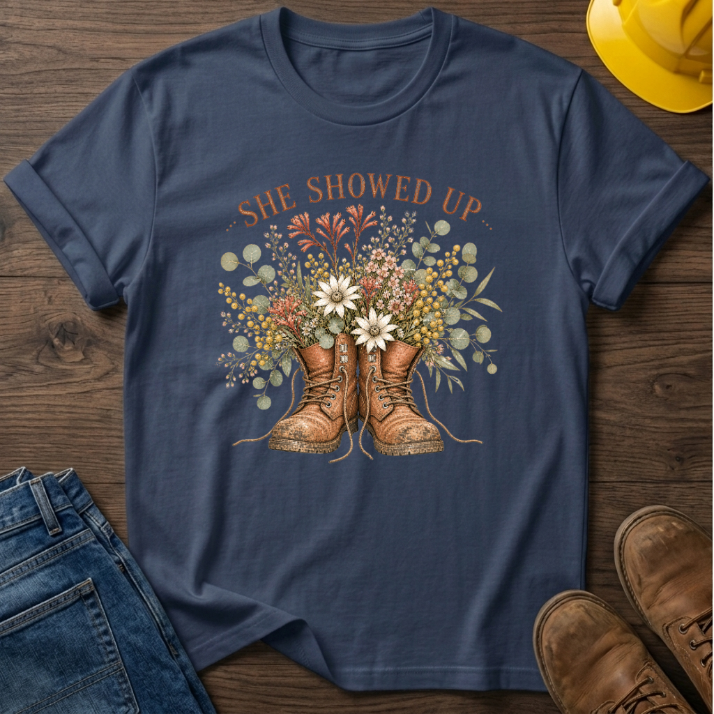 She Showed Up T-Shirt