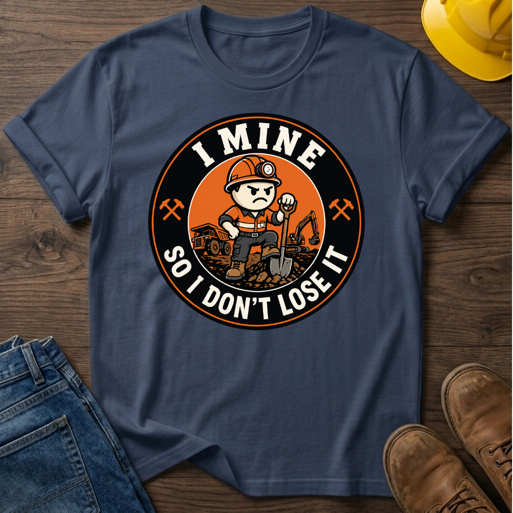 I Mine So I Don't Lose It Male T-Shirt