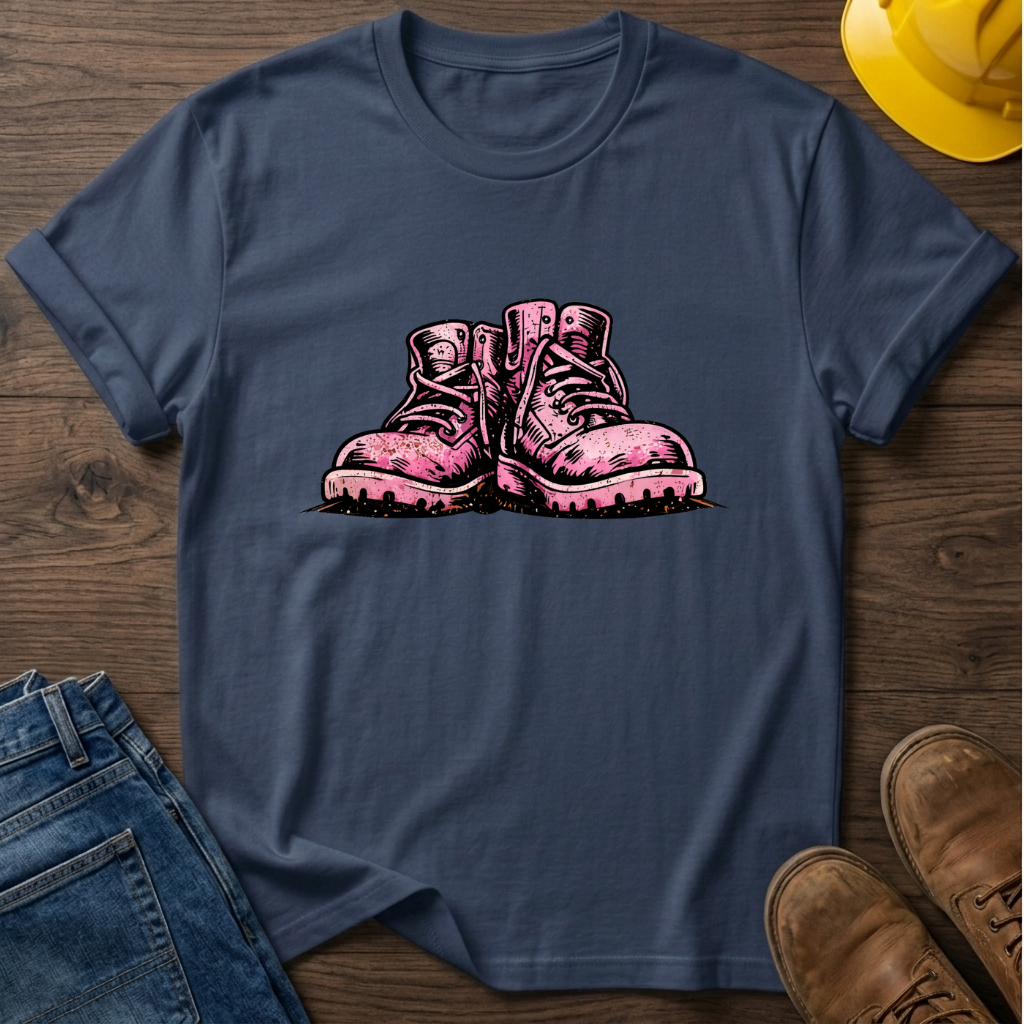 Pink Work Boots T-Shirt