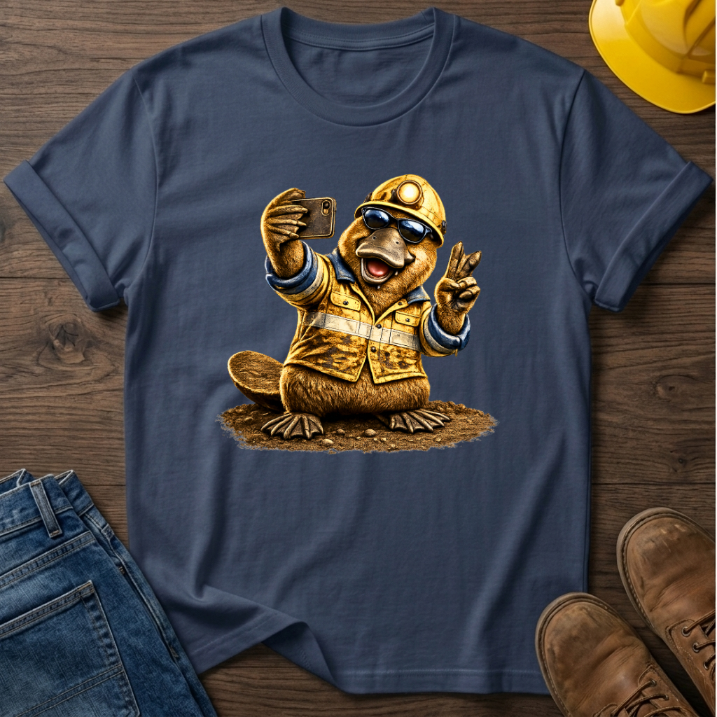 Platypus Miner Selfie T-Shirt