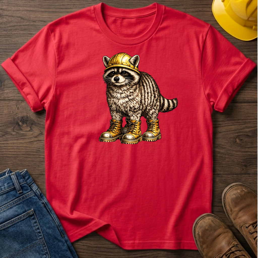 Raccoon in Boots T-Shirt