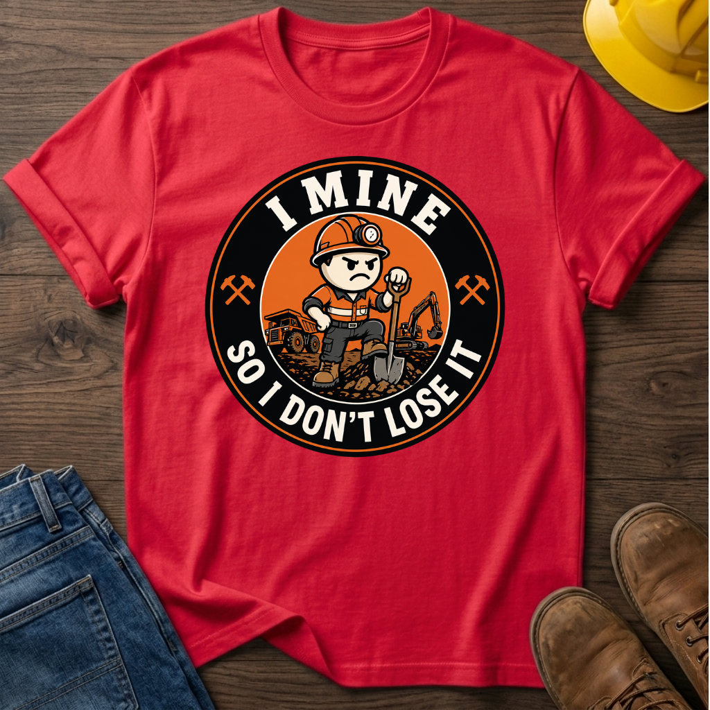 I Mine So I Don't Lose It Male T-Shirt