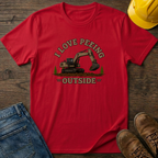 I Love Peeing Outside - Digger T-Shirt