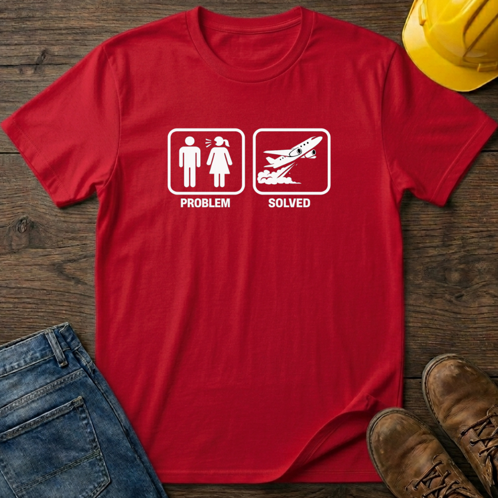 Problem Solved Fly Out Day T-Shirt