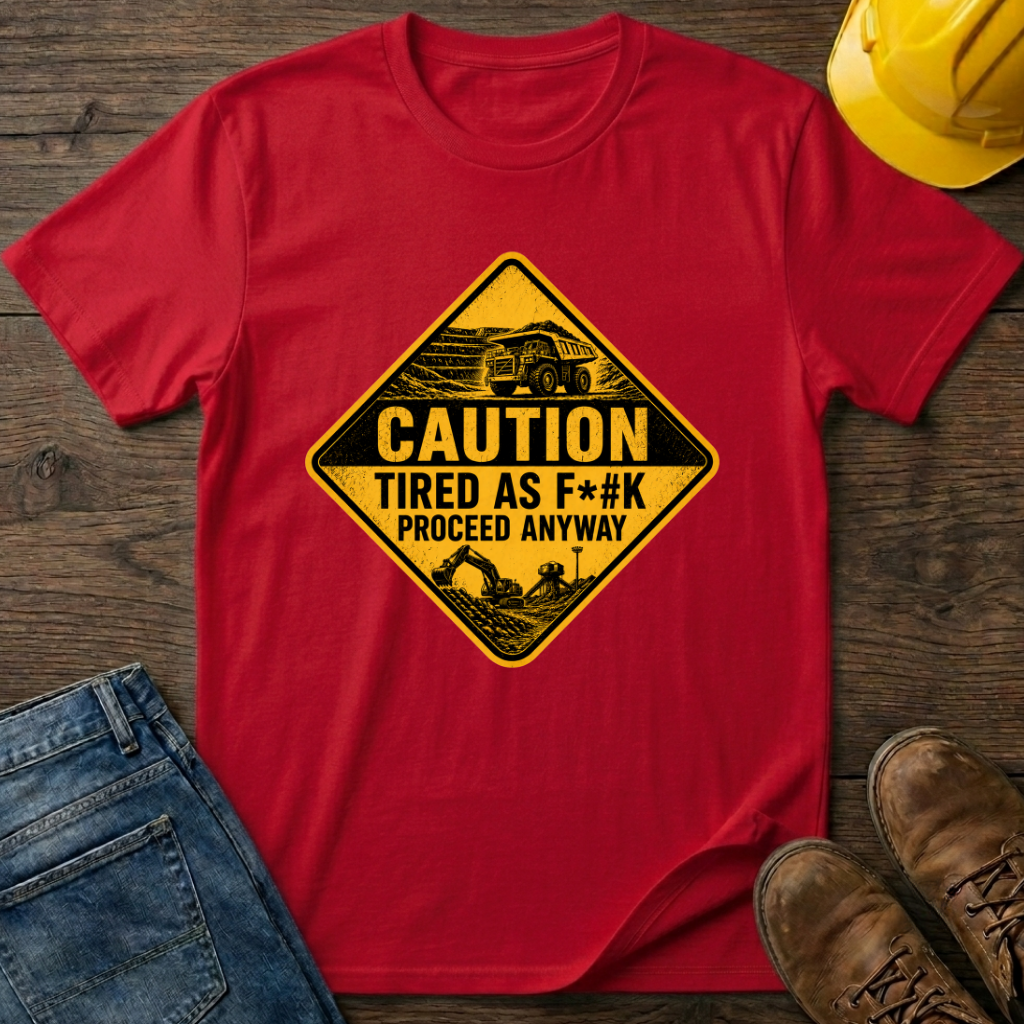Caution Tired As F*#k T-Shirt