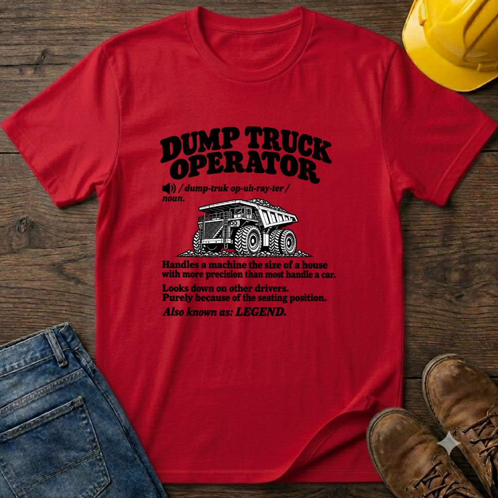Dump Truck Operator Definition #2 T-Shirt