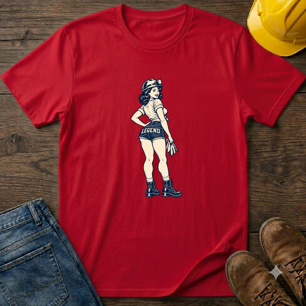 Mining Pinup Female T-Shirt