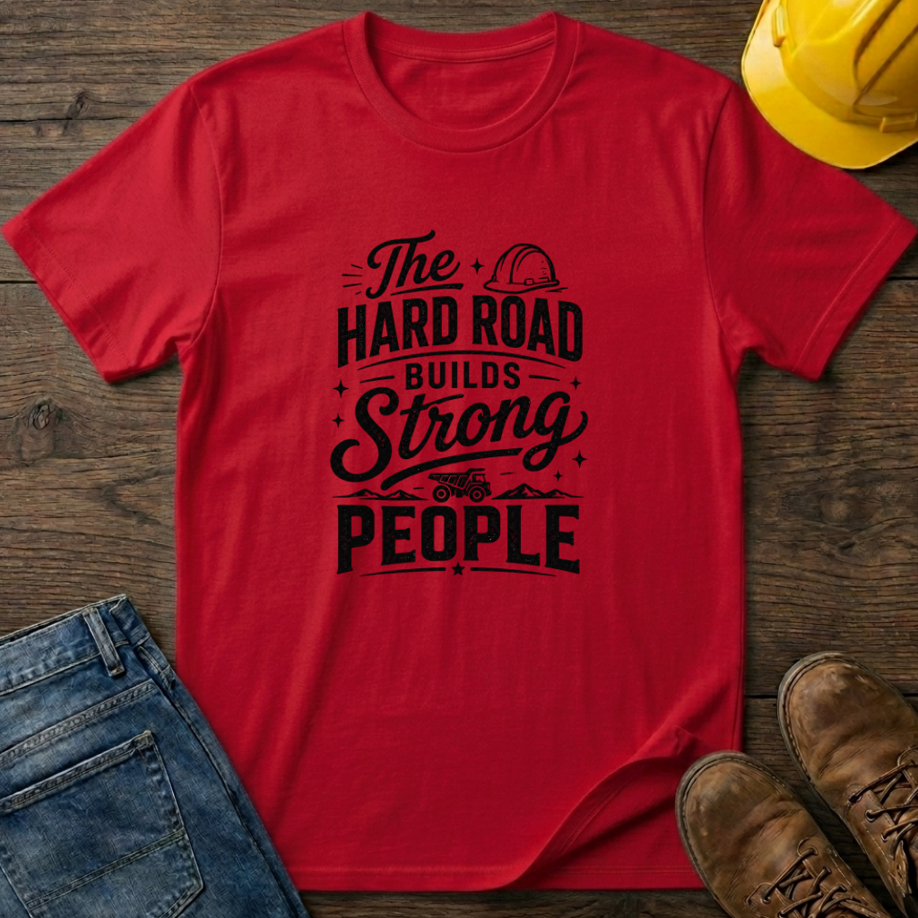 The Hard Road Builds Strong People T-Shirt