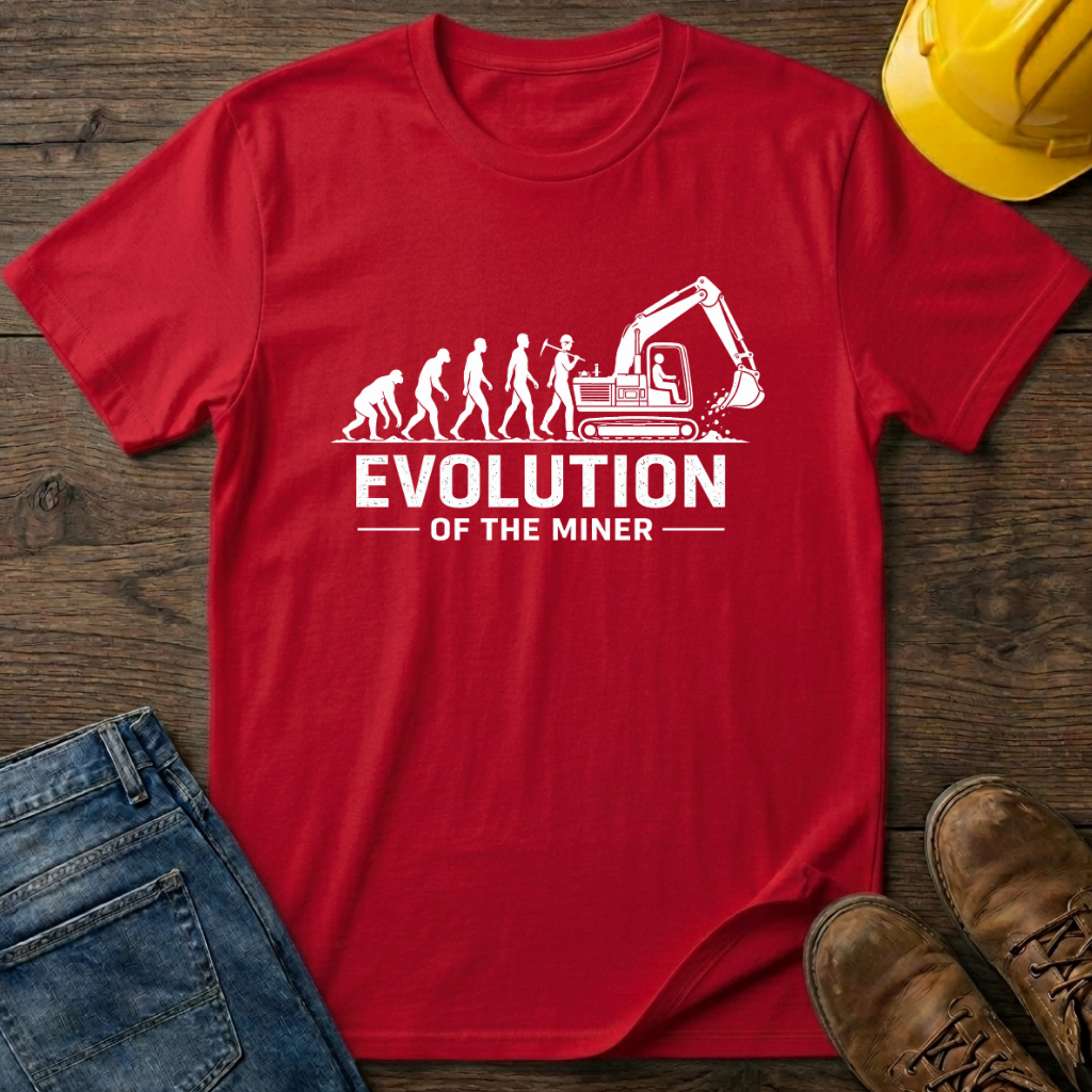 Evolution of The Miner T-Shirt