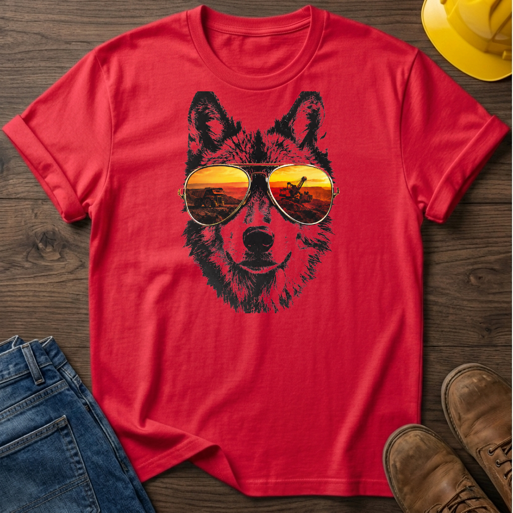 Wolf With Sunglasses T-Shirt