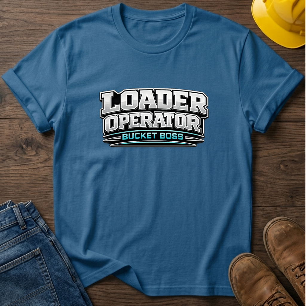 Loader Operator Bucket Boss T-Shirt