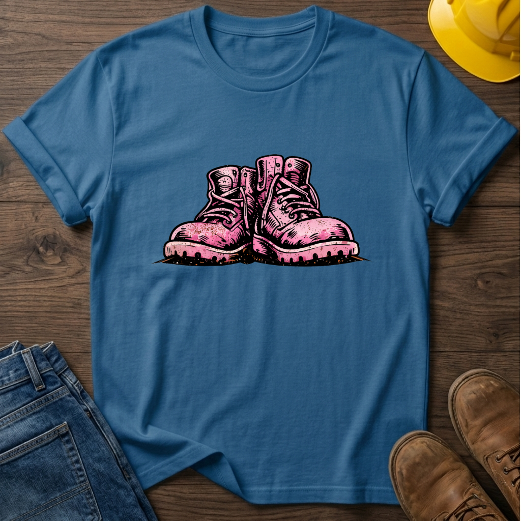 Pink Work Boots T-Shirt