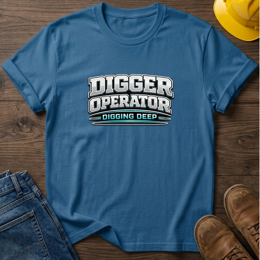 Digger Operator Digging Deep T-Shirt