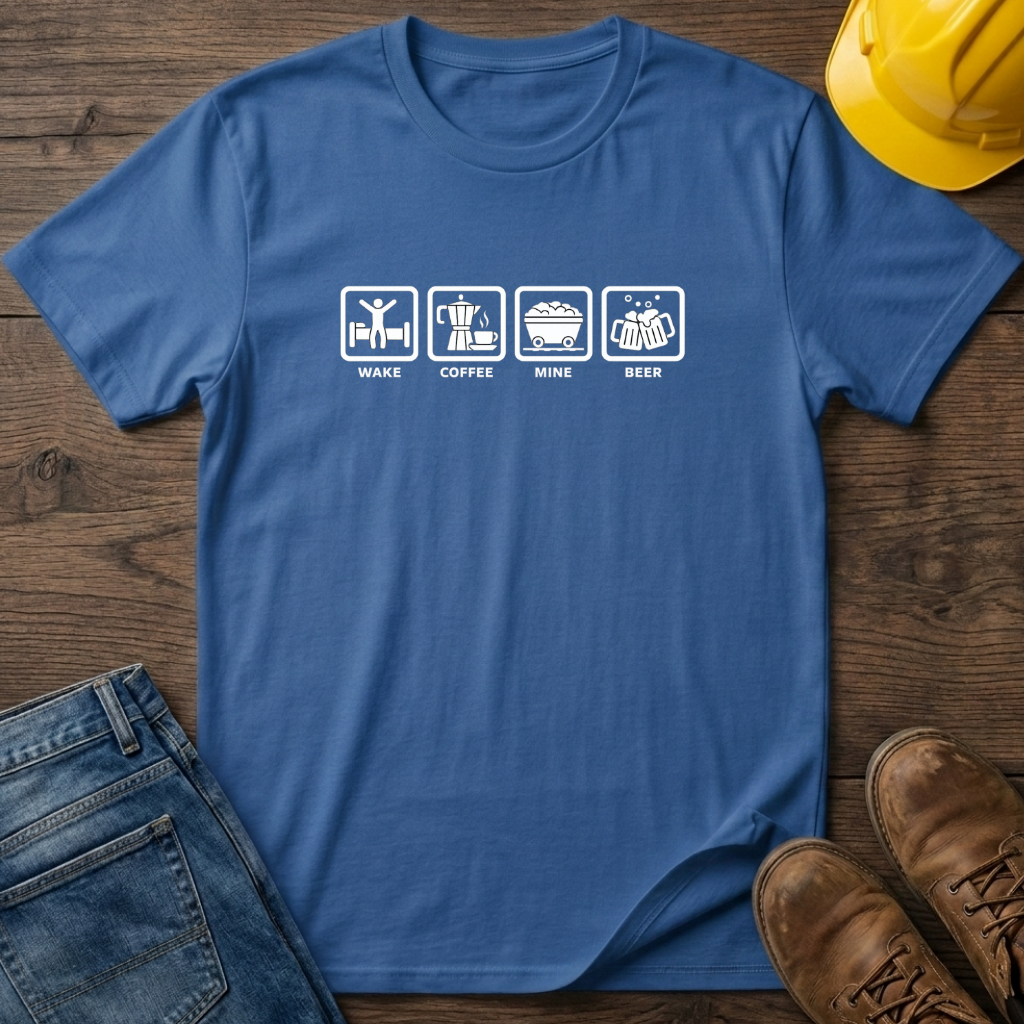 Wake Coffee Mine Beer T-Shirt