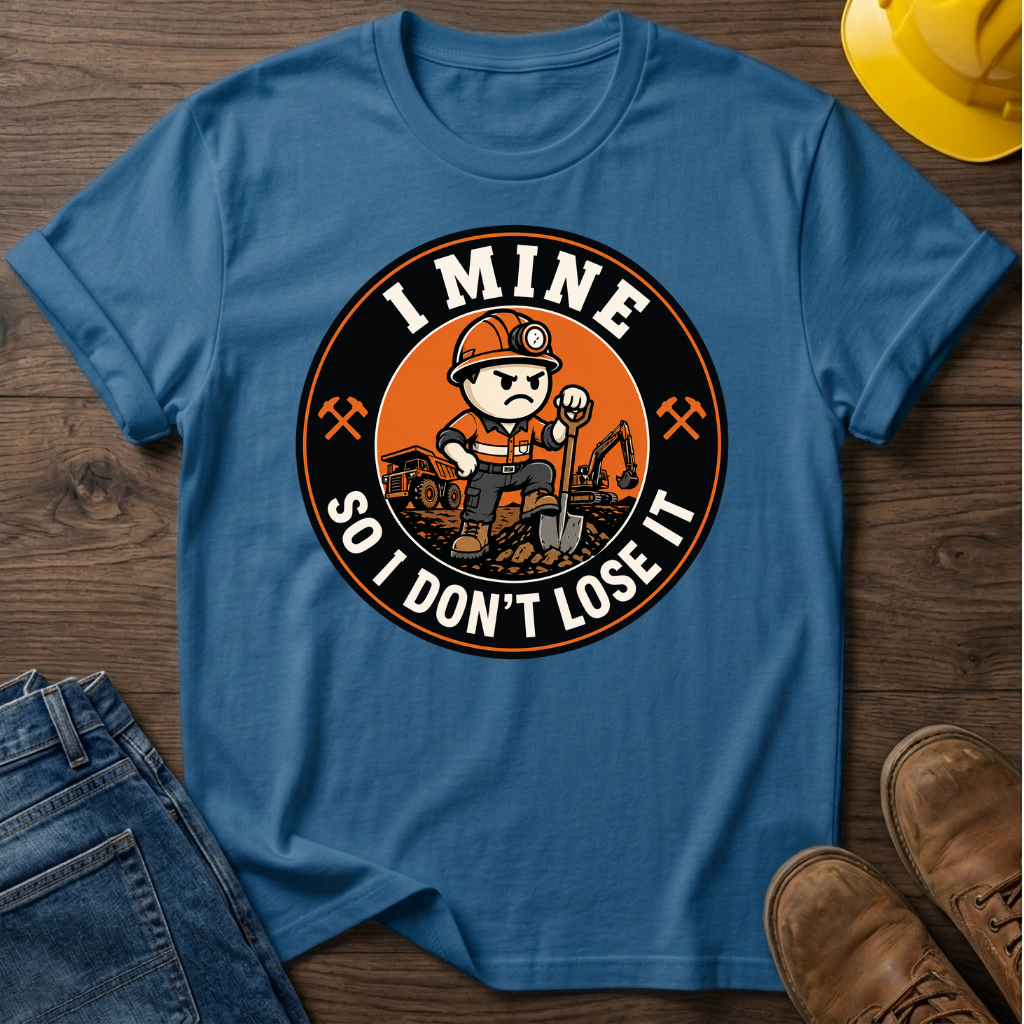 I Mine So I Don't Lose It Male T-Shirt