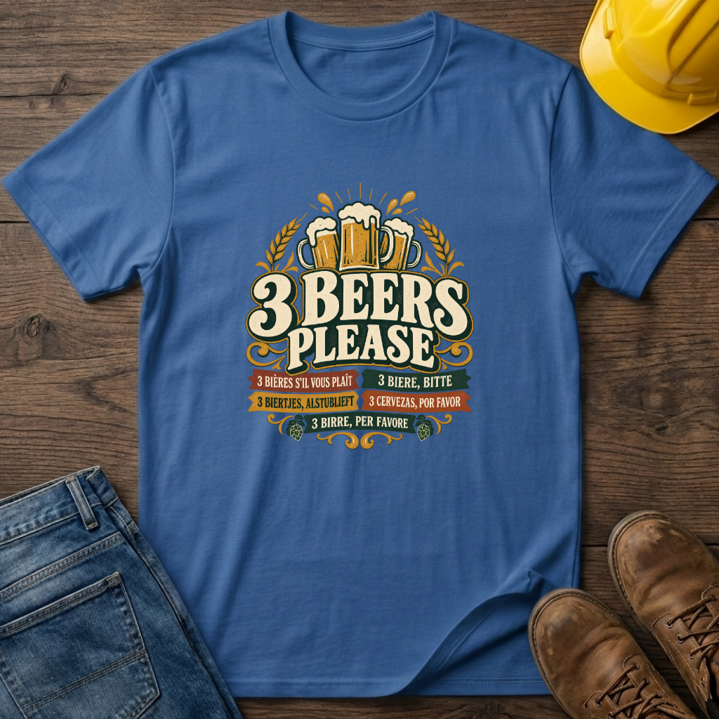 3 Beers Please T-Shirt