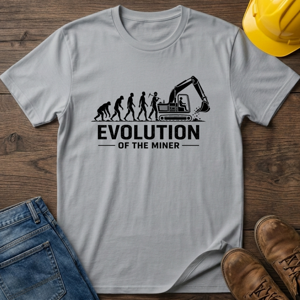 Evolution of The Miner T-Shirt
