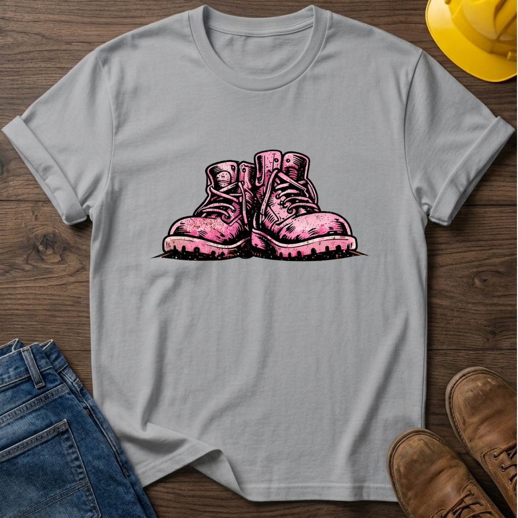 Pink Work Boots T-Shirt