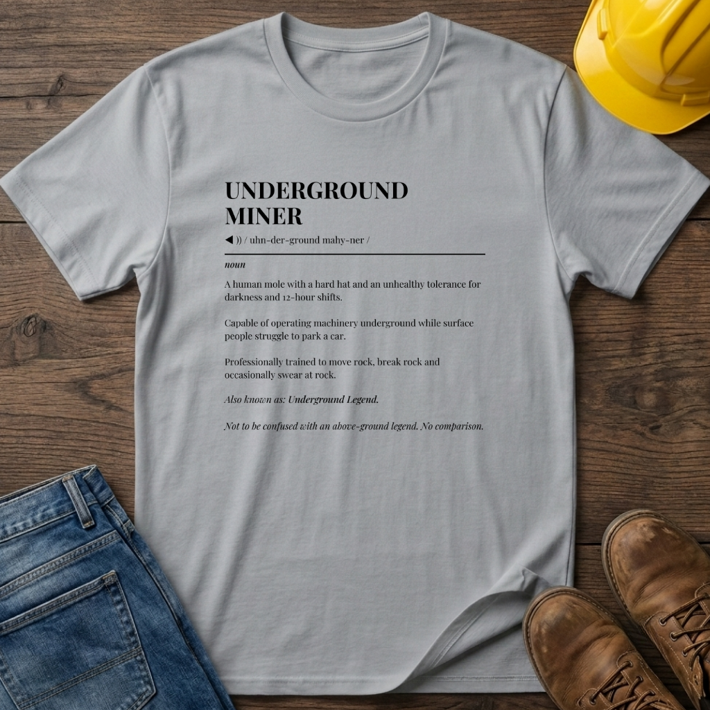 Underground Miner Definition T-Shirt