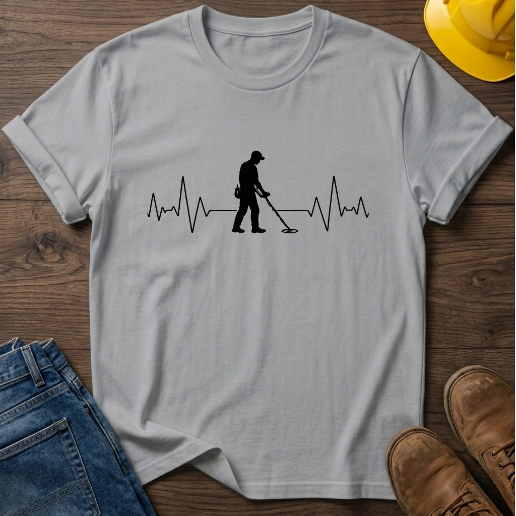 Detectorist Heartbeat T-Shirt