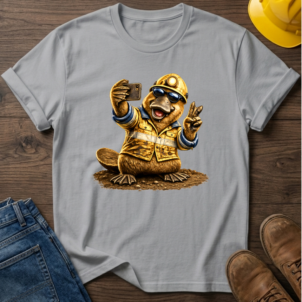 Platypus Miner Selfie T-Shirt