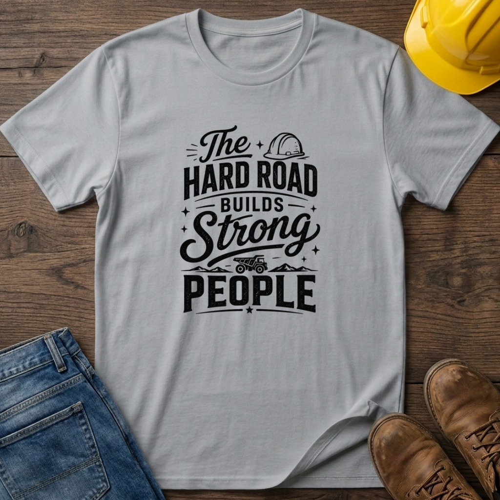 The Hard Road Builds Strong People T-Shirt