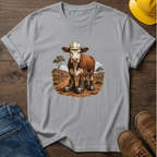 Cow in Boots and Hard Hat T-Shirt