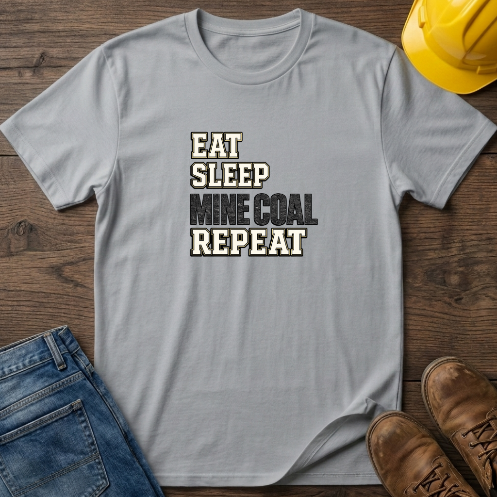 Eat Sleep Mine Coal Repeat T-Shirt