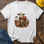 Cow in Boots and Hard Hat T-Shirt