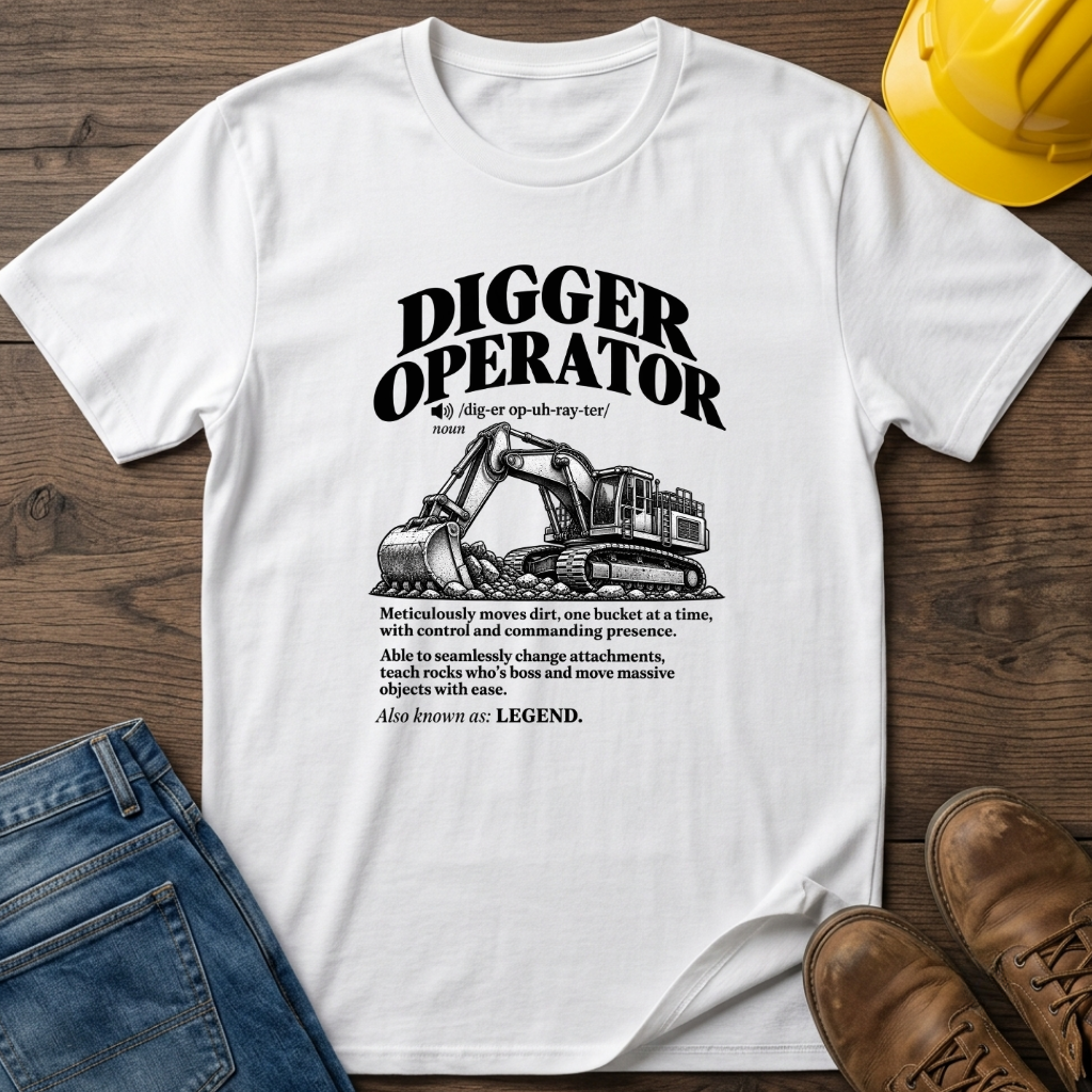 Digger Operator Definition #3 T-Shirt