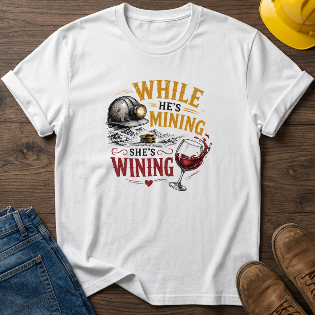 While He's Mining She's Wining T-Shirt