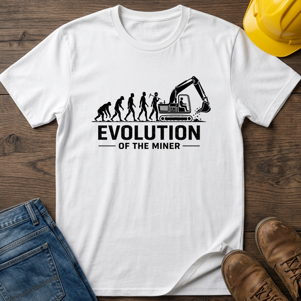 Evolution of The Miner T-Shirt