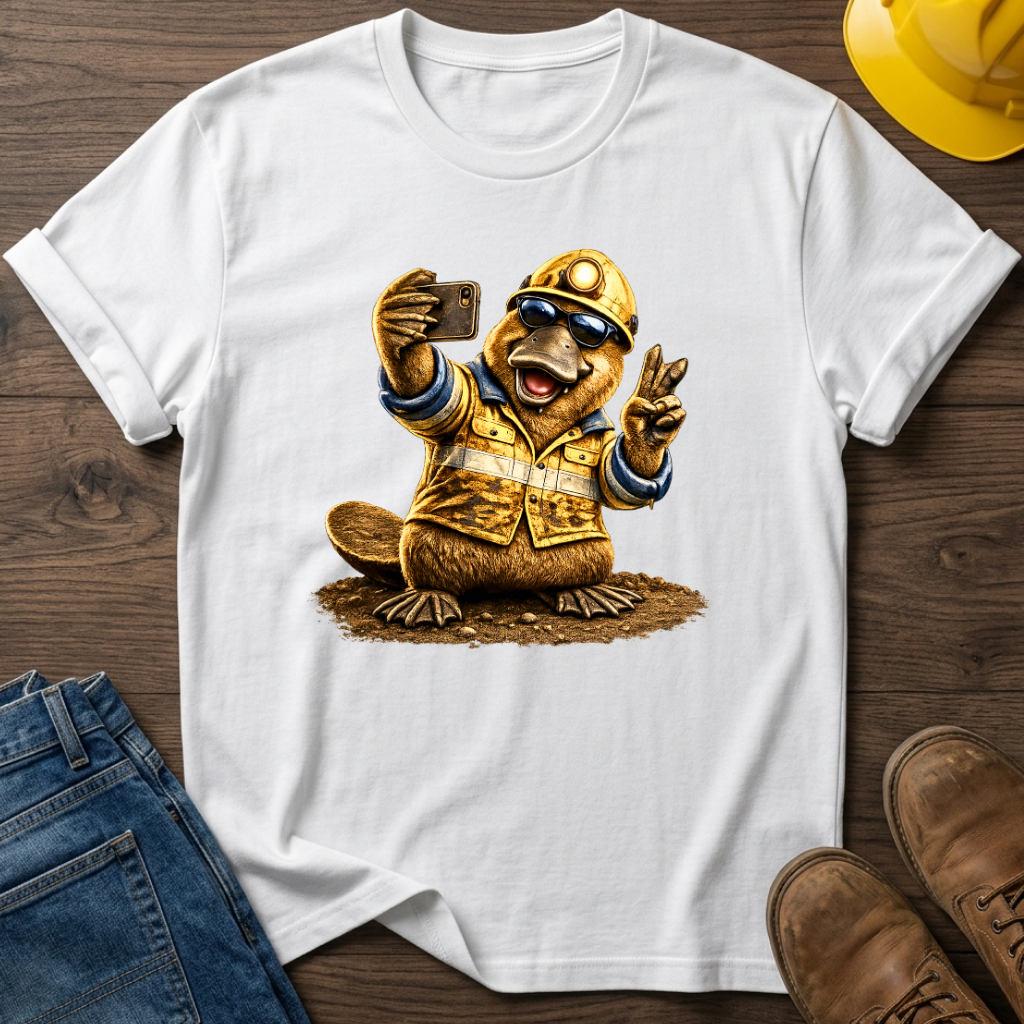 Platypus Miner Selfie T-Shirt