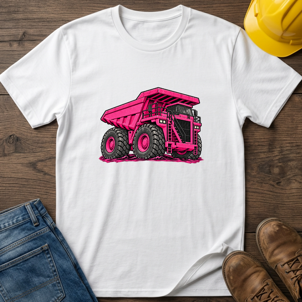 Pink Dump Truck T-Shirt
