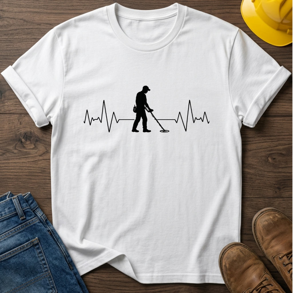 Detectorist Heartbeat T-Shirt