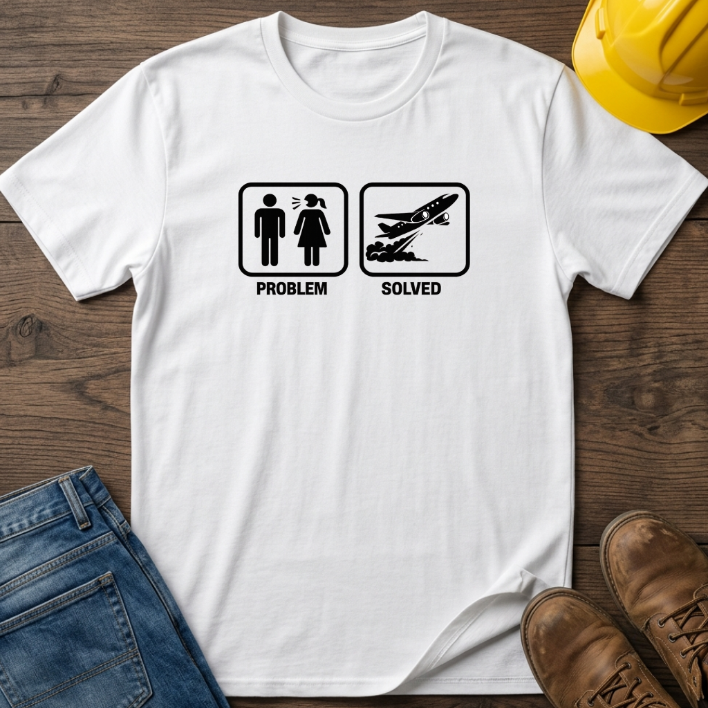 Problem Solved Fly Out Day T-Shirt