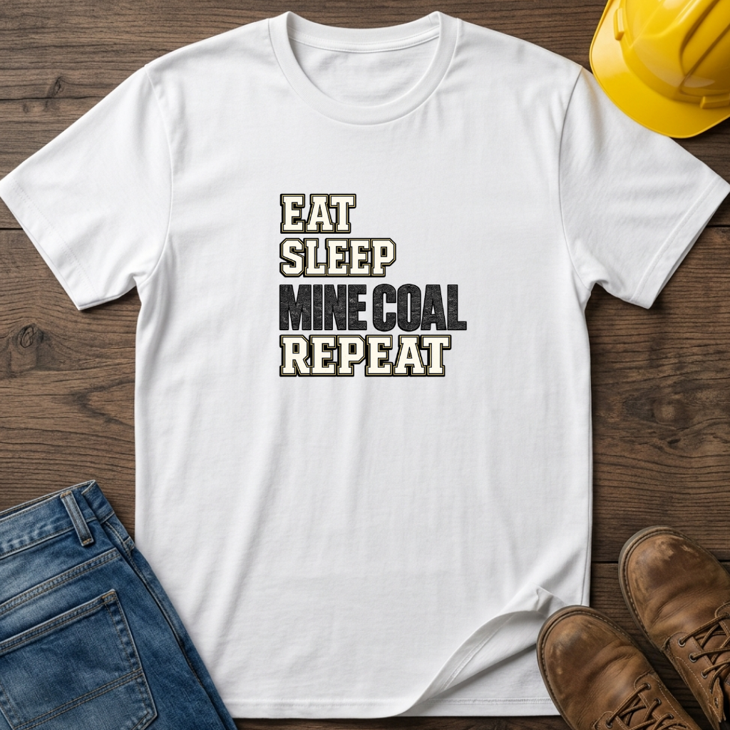Eat Sleep Mine Coal Repeat T-Shirt