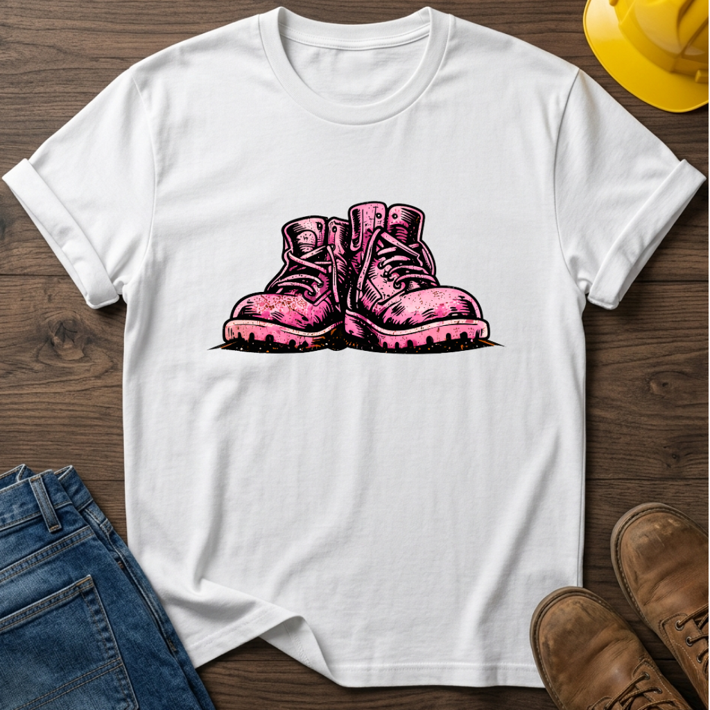 Pink Work Boots T-Shirt
