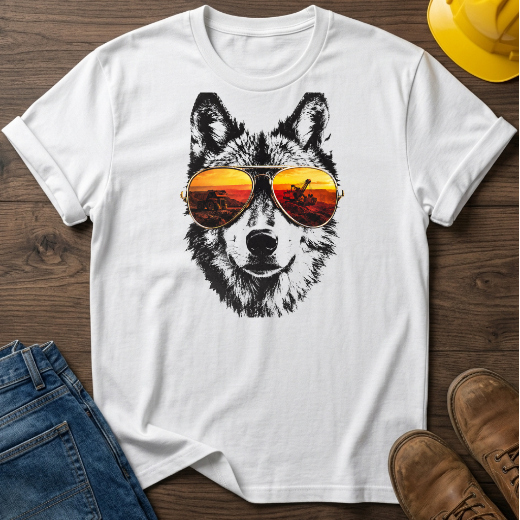 Wolf With Sunglasses T-Shirt