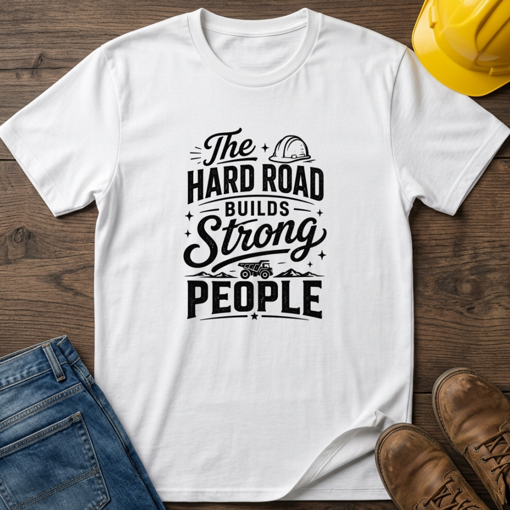 The Hard Road Builds Strong People T-Shirt