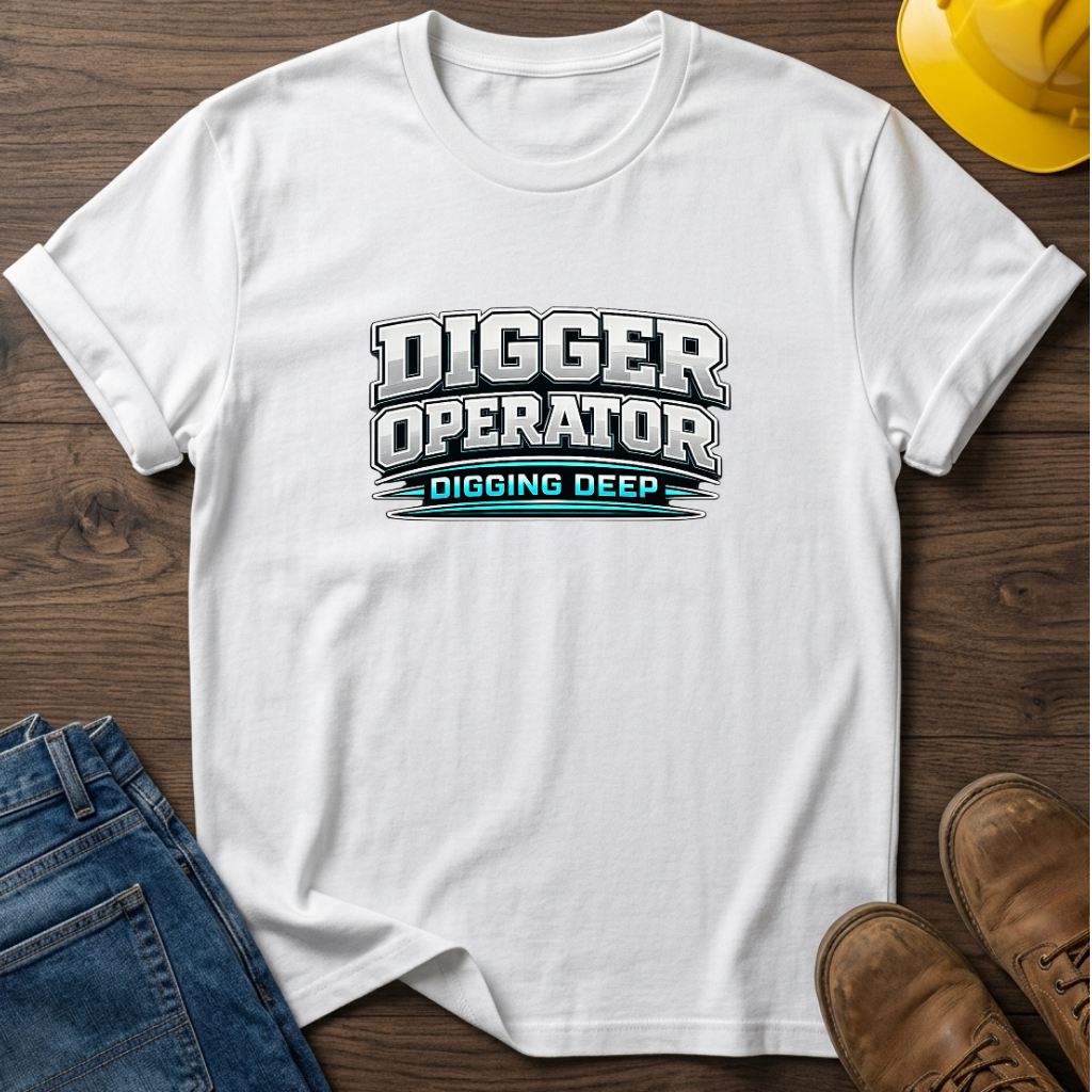 Digger Operator Digging Deep T-Shirt